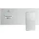 Waschtischarmatur von Ideal Standard mit einem glänzenden Oberflächenfinish und einem klaren, funktionalen Design. Das Bedienfeld ist an der Vorderseite angebracht.